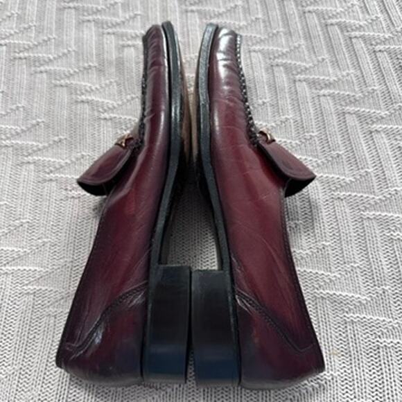 Florsheim mahogany brown leather slip on loafer size 10.5